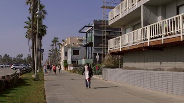 Girls On Roller Skates & Venice Boardwalk, Venice Beach, Venice, California, Usa