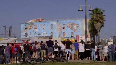 History Is Myth Mural, Venice Beach, Venice, California, Usa