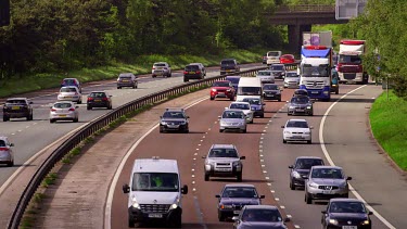 Car, Van & Lorry Traffic, M6 Motorway, Cheshire, England
