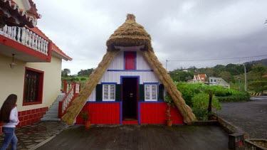 Traditional Thatched Triangular House, Santana, Madeira, Portugal