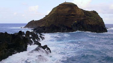 Atlantic Ocean & Porto Moniz Rock, Porto Moniz, Madeira, Portugal