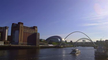 Baltic Art Centre, Gateshead Millennium Bridge, Sage, Tyne Bridge, Newcastle Upon Tyne, England