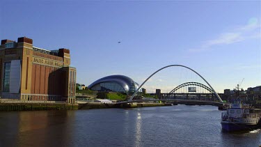 Baltic Art Centre, Gateshead Millennium Bridge, Sage, Tyne Bridge, Newcastle Upon Tyne, England