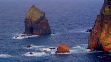 Rocks At Ponta Do Castelo, Atlantic Ocean, Madeira, Portugal