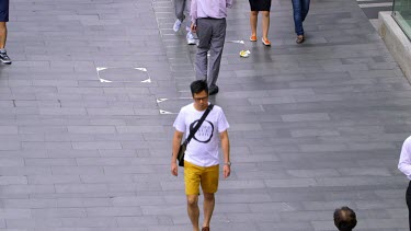 Pedestrians On Queens Road, Central, Hong Kong, Asia