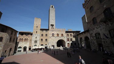 Town Square & Tower, San Gimignano, Tuscany, Italy