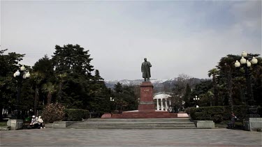 Lenin Statue & City Square, Yalta, Crimea, Ukraine