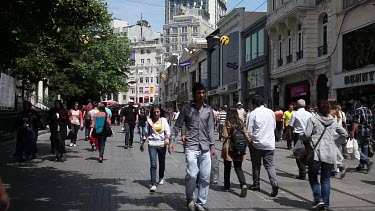 People Walking On Tak-I Cd, Taksim, Istanbul, Turkey