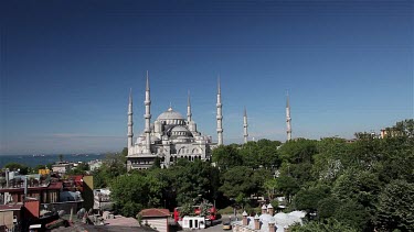 Blue Mosque, Sultan Ahmet Camii, Sultanahmet, Istanbul, Turkey