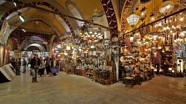 Lighting Shop Inside The Grand Bazaar, Sultanahmet, Istanbul, Turkey