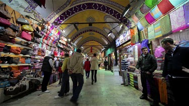 Corridor Inside The Grand Bazaar, Sultanahmet, Istanbul, Turkey