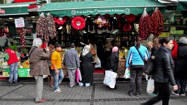 Nut Stall At Spice Bazaar, Eminonu, Istanbul, Turkey