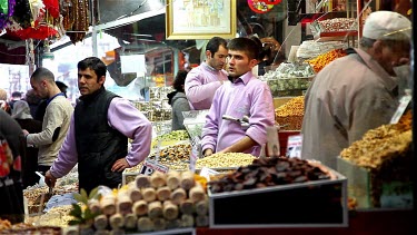 Yawning Sweet Seller, Spice Bazaar, Istanbul, Turkey