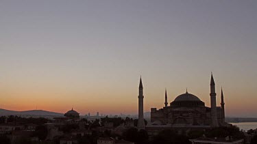 Haghia Sophia Mosque,Aya Sofya & Sunrise, Sultanahmet, Istanbul, Turkey