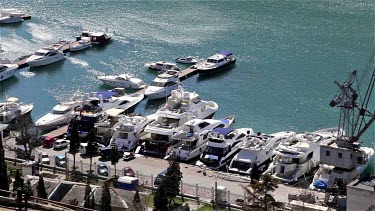 Pleasure Boats & Yachts In Harbour, Balaklava, Crimea, Ukraine