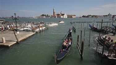 Gondola'S & San Giorgio Maggiore, Venice, Italy