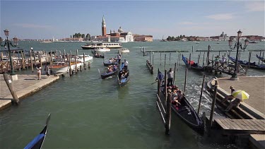 Gondola'S & San Giorgio Maggiore, Venice, Italy
