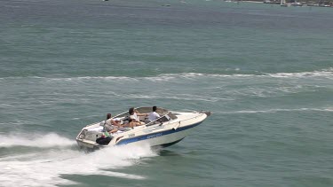 Speed Boat In Sea, Adriatic Sea, Venice, Italy