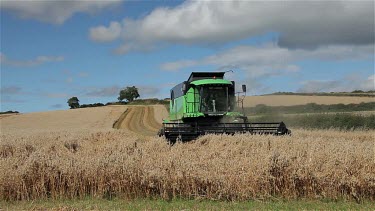 Deutz-Fahr Combined Harvester, North Yorkshire, England