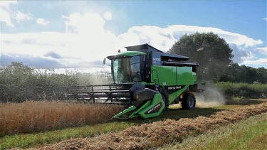 Deutz-Fahr Combined Harvester, North Yorkshire, England