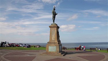 Captain Cook Monument Statue, Whitby, North Yorkshire, England