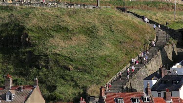 199 Steps To St. Mary'S Church & Abbey, Whitby, North Yorkshire, England