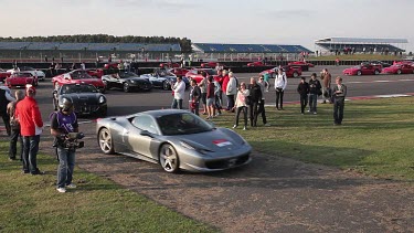 Ferrari'S Move Onto Race Track, Silverstone, England