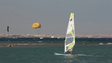 Learning To Wind Surf On The Red Sea, Hurghada, Egypt