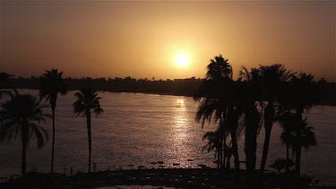 Sunset Over River Nile, Nagaa Abou Youssef, Egypt
