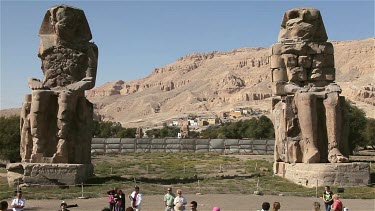 Statues Of Amenhotep Iii, Nile West Bank, Near Luxor, Egypt