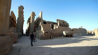 Clearing In Temple Of Amun, Karnak, Luxor, Egypt