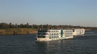 River Cruise Liners, River Nile, Egypt, North Africa