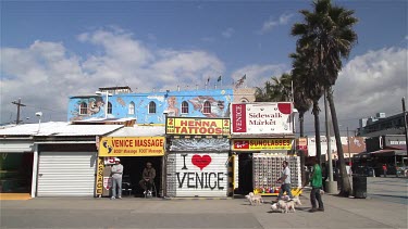 Venice Reconstituted Mural & Boardwalk, Venice Beach, Venice, California, Usa