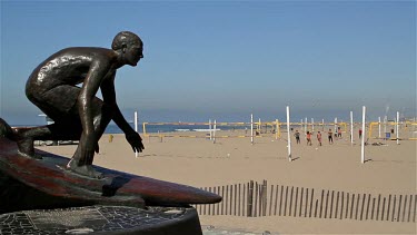Hermosa Beach Statue, California, Usa
