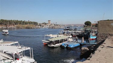 Disembarking & Loading Ferry, River Nile, Aswan, Egypt
