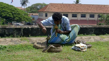 King Cobra & Python Snake Charmer, Galle, Sri Lanka