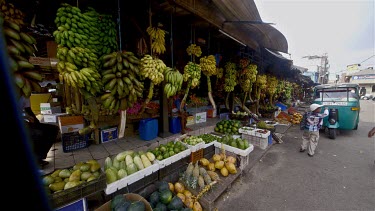 Fruit Market Stalls & Tuc Tucs, Galle, Sri Lanka