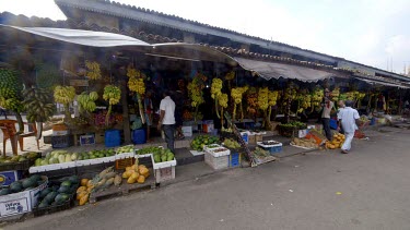Fruit Market Stalls & Tuc Tucs, Galle, Sri Lanka