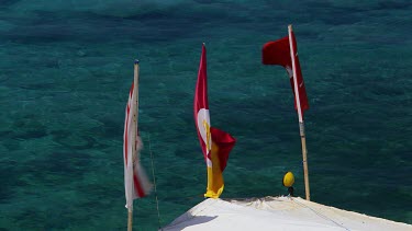 Turkish & Northern Cyprus Flags, Karpas Peninsula, Northern Cyprus
