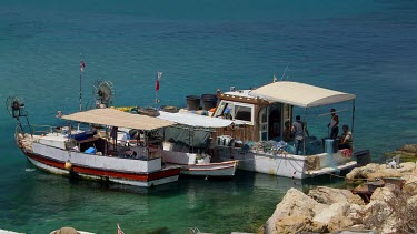 Fishing Boats & Blue Water, Karpas Peninsula, Northern Cyprus