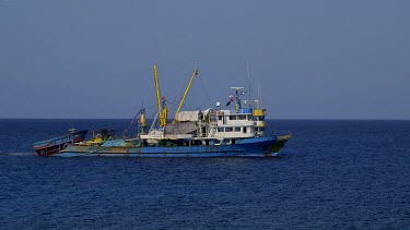 Fishing Boats Drag Nets, Karpas Peninsula, Cyprus, Northern Cyprus