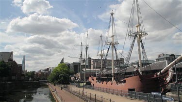 Replica Sailing Ship, Tobacco Dock, East London, England