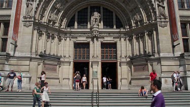 Victoria & Albert Museum Entrance & Steps, London, England
