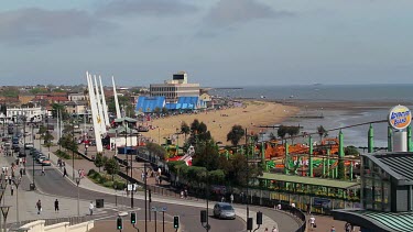Promenade & Adventure Island Rollercoaster, Southend-On-Sea, England