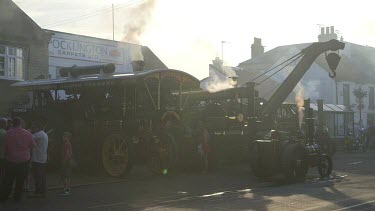 Back Lit Traction Engines, Pickering, North Yorkshire, England