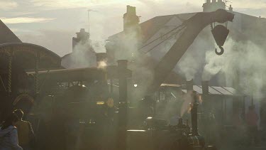 Back Lit Traction Engines & Steam, Pickering, North Yorkshire, England