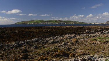 Rocks & Irish Sea, Port Saint Mary, Isle Of Man, British Isles