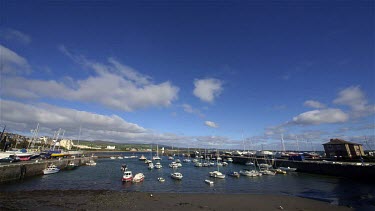 Fishing & Pleasure Boats In Harbour, Port Saint Mary, Isle Of Man, British Isles