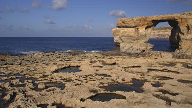 Fungus Rock Black Lagoon, Dwejra, Gozo, Malta