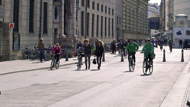 Bicycles & Cyclists, Residenzstrasse, Munich, Germany